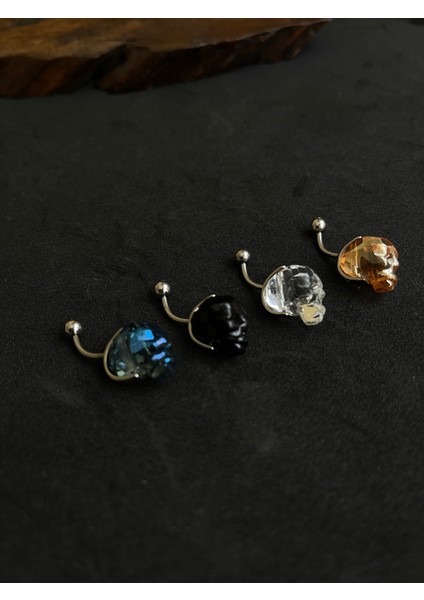 316 L Cerrahi Çelik Kristal Kuru Kafa Piercing Göbek Piercingi fırsatları
