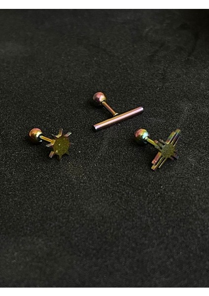 316 L Cerrahi Çelik Piercing Kıkırdak Helix Tragus Conch Figürlü Piercing