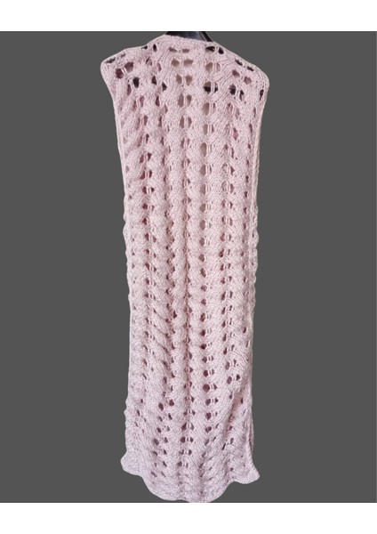 Lila yaprak Model Uzun Yelek