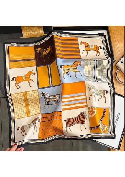 Desenli Şal-Fular 70X70