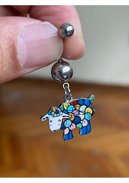 Cerrahi Çelik Piercing Koyun Piercing Koyun Göbek Piercingi