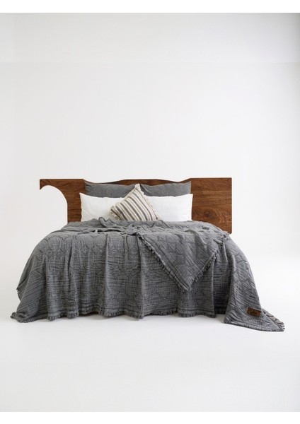 Oscar Müslin Yatak Örtüsü Seti – %100 Pamuk, Jakarlı Dokuma, Nefes Alabilir, Çift Kişilik (240X260 Cm)