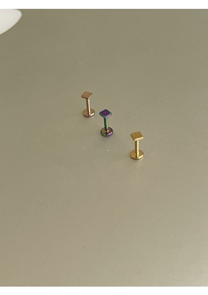 Şık Cerrahi Çelik Dudak Tragus Helix Kıkırdak Conch Minimal Kare Piercing fiyatları