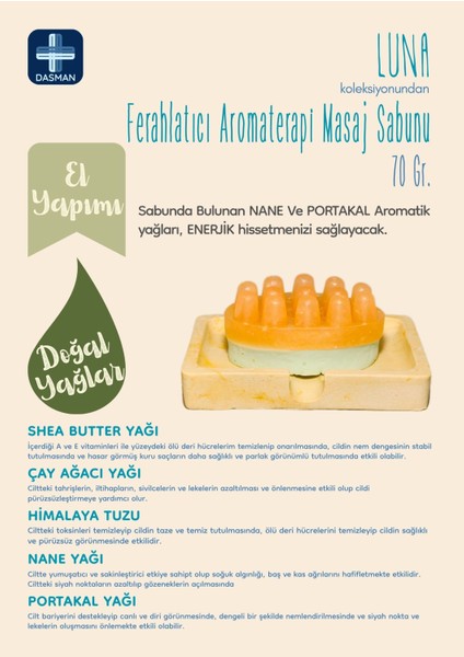 Luna El Yapımı Ferahlatıcı Aromaterapi Masaj Sabunu