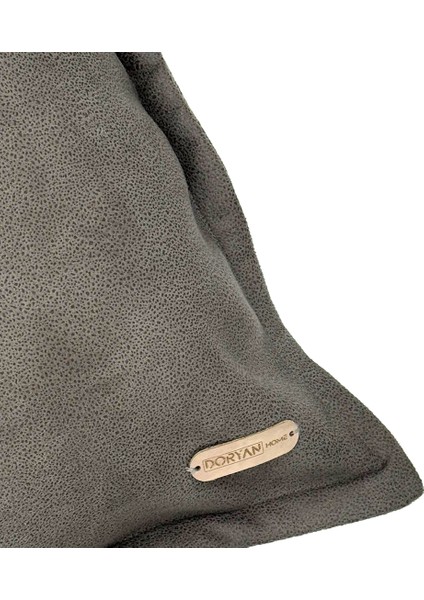 Tokyo - Köşe Hat Dikişli Suni Nubuk Deri Kırlent Kılıfı 45X45 / 50X50CM fırsatları