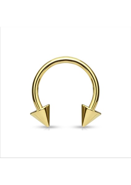 316 Cerrahi Çelik Spike Dudak Kıkırdak Septum Helix Tragus Piercingi
