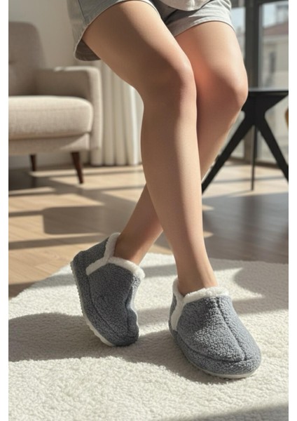 Lory Kadın Ev Botu Peluş Ev Pandufu Ses Yapmaz Taban Sıcak Şık Kürklü Panduf fiyatları