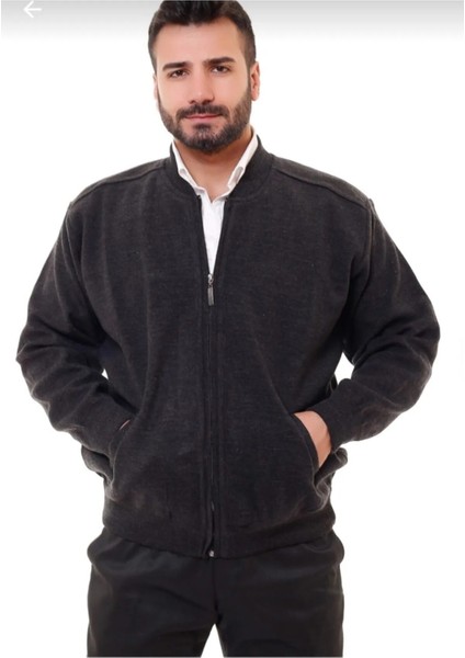 Erkek Astarlı Çelik Örgü Hırka Baba Sıcak Tutar