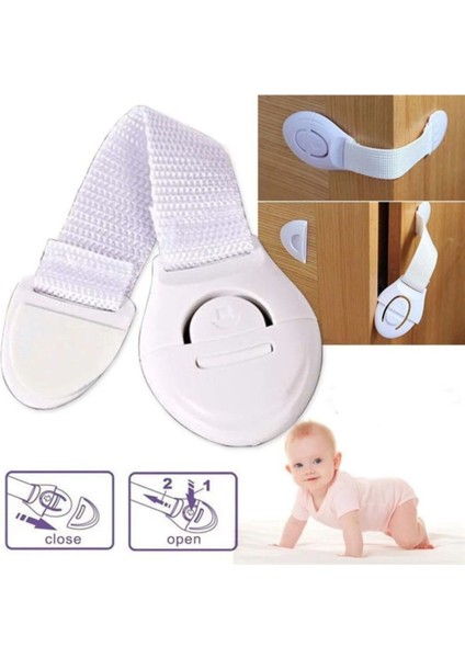 5 Adet Çocuk Kilidi Bebek Güvenlik Koruma Dolap Kilidi Çekmece