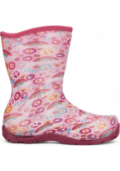 514 Çocuk Okul Öncesi Sıcak Astar Yağmur Çizmesi