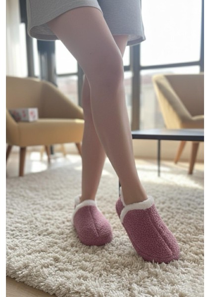 Lory Kadın Ev Botu Peluş Ev Pandufu Ses Yapmaz Taban Sıcak Şık Kürklü Panduf modelleri