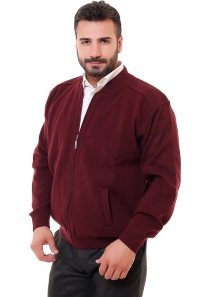 Erkek Astarlı Çelik Örgü Hırka Baba Sıcak Tutar