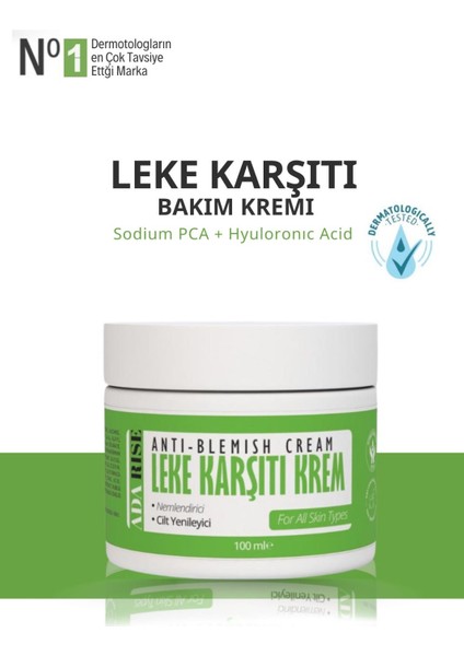 Leke Karşıtı Cilt Beyazlatıcı Aydınlatıcı Bakım Kremi Özel Formül 100 M