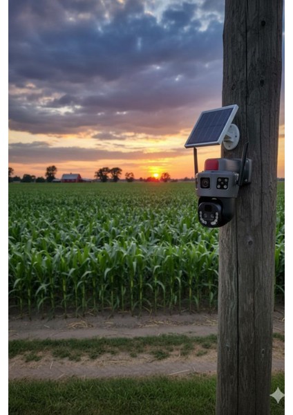 Okam 6020 4g E Sim Özellikli Solar 10X Optik Zoom Kamera