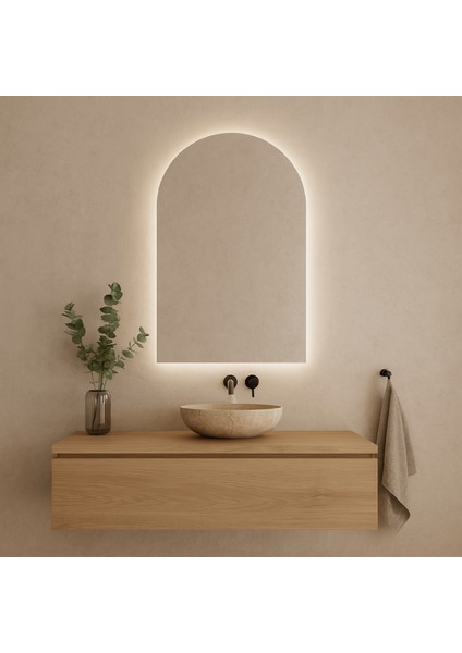 LED Ayna – Kemer Formlu Modern Duvar Aynası
