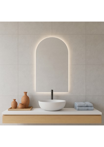 LED Ayna – Kemer Formlu Modern Duvar Aynası fiyatları