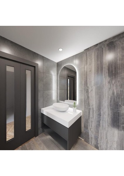 LED Ayna – Kemer Formlu Modern Duvar Aynası modelleri