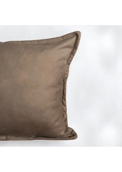 Tokyo - Köşe Hat Dikişli Suni Nubuk Deri Kırlent Kılıfı / 50X50CM modelleri