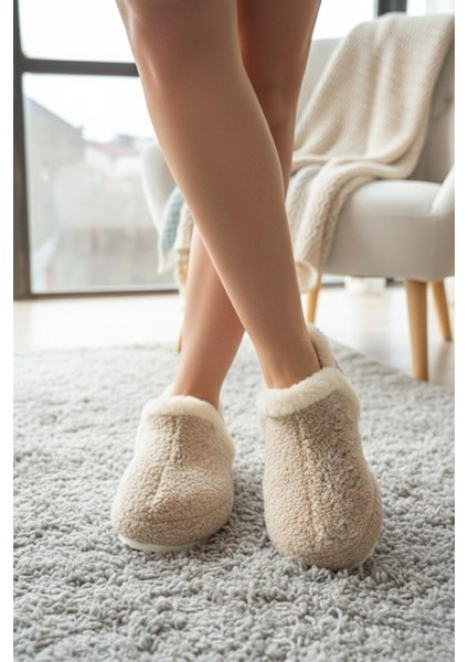 Lory Kadın Ev Botu Peluş Ev Pandufu Ses Yapmaz Taban Sıcak Şık Kürklü Panduf fiyatları