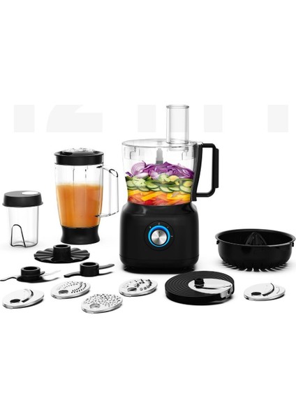 Çok Fonksiyonlu Mutfak Robotu 800 W 12 In 1 Ku mt El