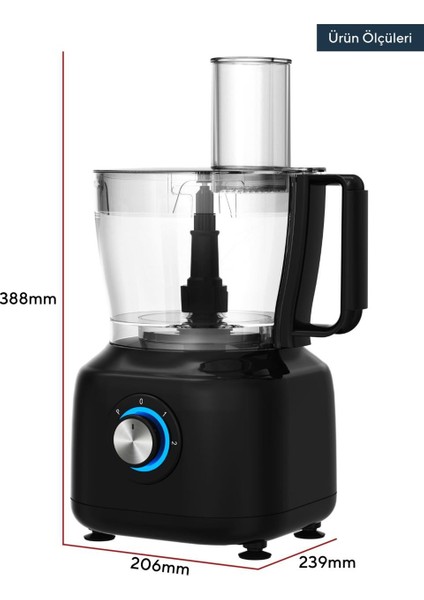 Çok Fonksiyonlu Mutfak Robotu 800 W 12 In 1 Ku mt El fırsatları