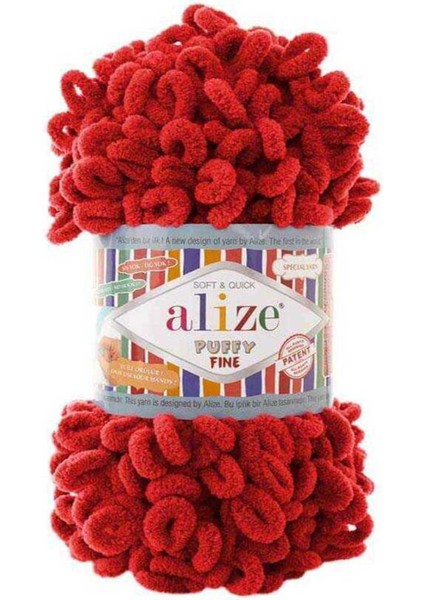Alize Puffy Fıne 56 Kırmızı