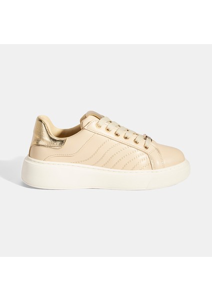 Kadın Bej Bağcıklı Spor Ayakkabı fiyatları