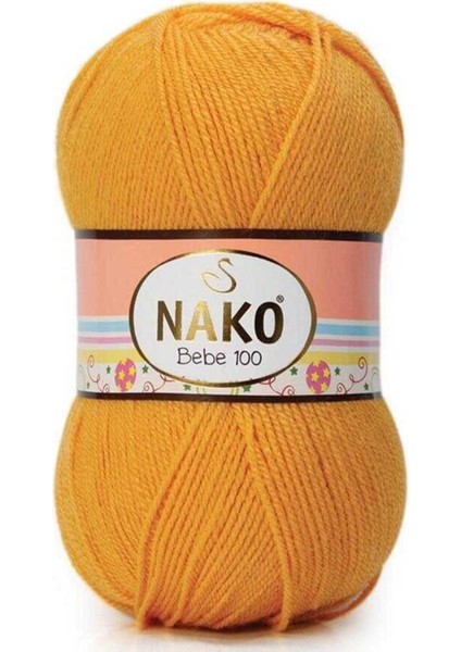 Bebe 100 El Örgü Ipi Ipliği Yünü Renk KODU:3810