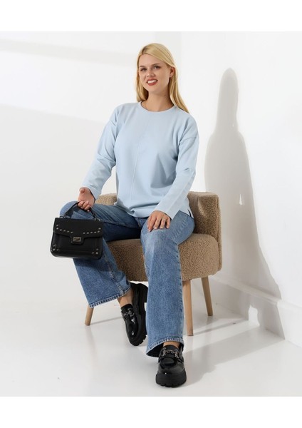 Ortadan Dikişli Kadın Triko Kazak fiyatları