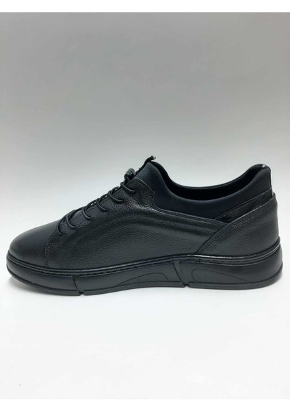 Hakiki Deri Bağcıksız Rahat Kauçuk Taban Esnek Siyah Renk Kışlık Erkek Ayakkabı C-56251376HSA modelleri