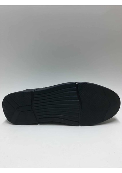 Hakiki Deri Bağcıksız Rahat Kauçuk Taban Esnek Siyah Renk Kışlık Erkek Ayakkabı C-56251376HSA fırsatları