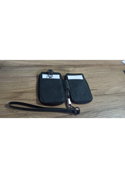 Gerçek Deri Fermuarlı Koyu Gri Kartlık indirimleri