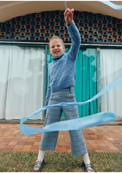 Mayoral Abel&lula Kız Çocuk Ekose Pantolon