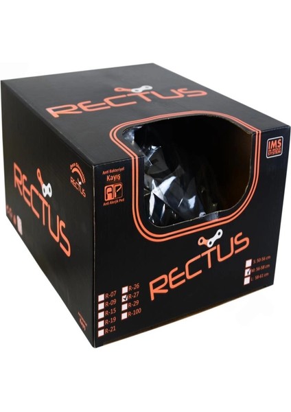 Bisiklet Kaskı Yetişkin Vizörlü - Ledli-Fileli [siyah] R-26 [56 - 58 cm / M] Rectus modelleri