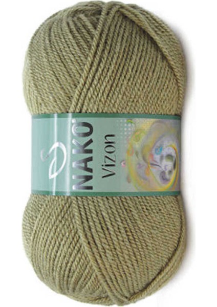 Vizon Örgü Ipi Asker Yeşili 268