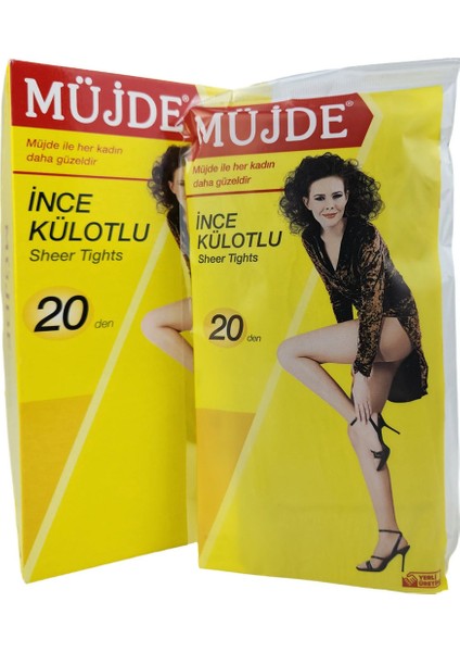 Müjde 20 Den Ince Külotlu Çorap 57 Ten
