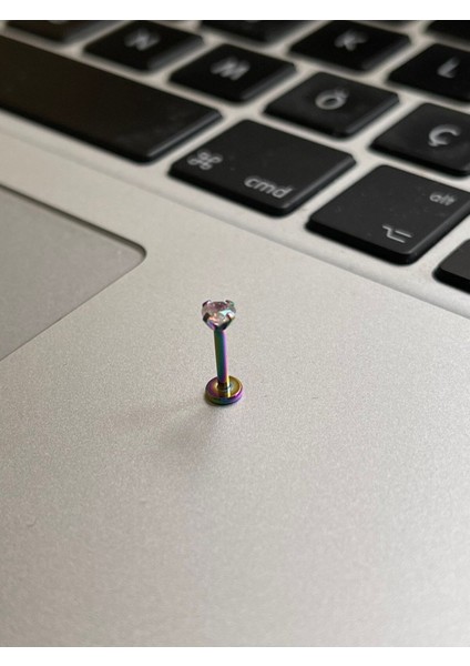 316 Cerrahi Çelik Tragus Helix Kıkırdak Conch Minimal Tek Taş Piercing