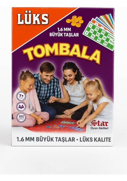 Lüks Tombala Seti 1.6 mm Kalın Büyük Taşlı • Aile Boyu Eğlencelik Tam Set Oyun • 7+ Yaş Kaliteli Kartlar fırsatları