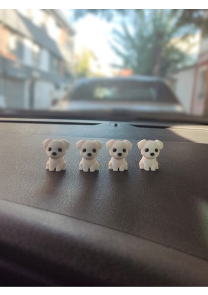 4'lü Sevimli Köpek Seti Dikiz Aynası Süsü Araba Süsü Torpido Süsü Oto Aksesuar Hediyelik Eşya fırsatları