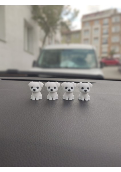 4'lü Sevimli Köpek Seti Dikiz Aynası Süsü Araba Süsü Torpido Süsü Oto Aksesuar Hediyelik Eşya indirimleri