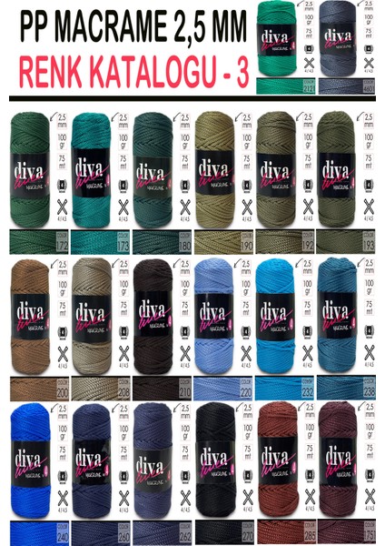 Diva Makrome Ipi Kalın (No:4) 60 Gümüş. fırsatları