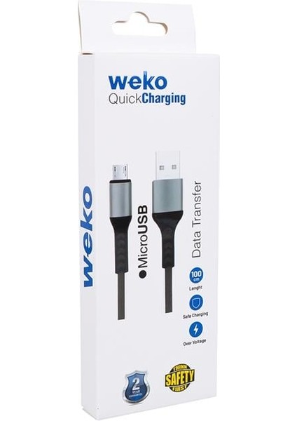 WK-22023 USB To Micro USB Örgülü Lacivert Telefon Şarj Kablosu fiyatları