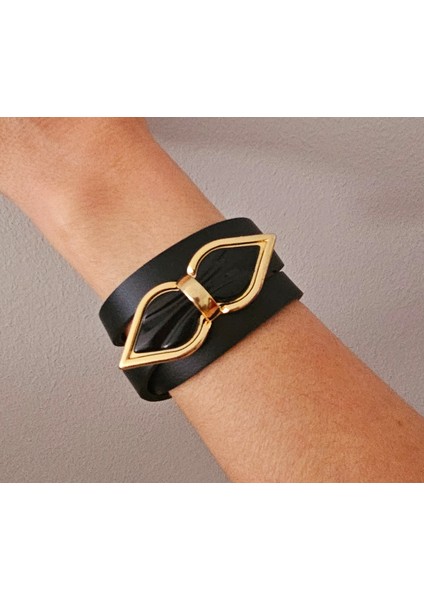 Hakiki Deri Siyah Fiyonk Bileklik fiyatları