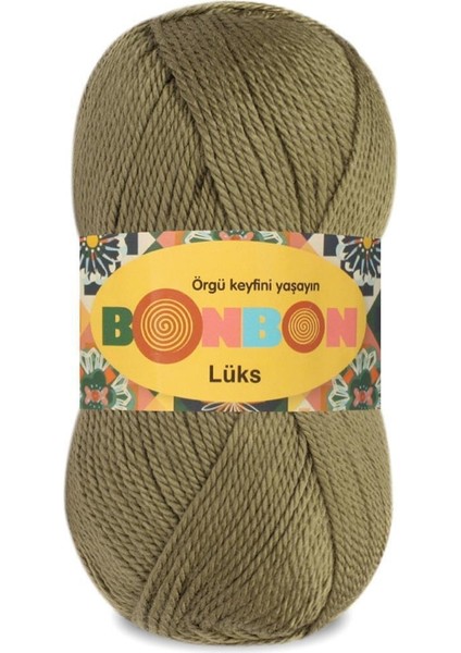 Bonbon Lüks Patik Ipi 100 Gr. 1 Adet 98295 Askeri Yeşil