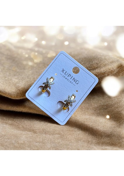 Yıldız Taşlı Altın Renk Kadın Çelik Küpe Işıltılı Zarif Şık Günlük ve Özel Gün Takı Xuping Jewelry Çelik Küpe Paslanmaz Çelik Küpe Kadın Çelik Küpe Gold Renk Altın Renk Küpe Taşlı Çelik Küpe Gold fırsatları