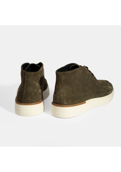 Erkek Yeşil Bağcıklı Süet Bot