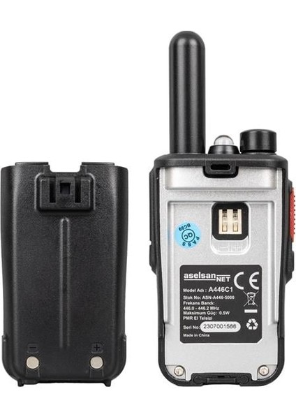 A446C1 Tekli 16 Kanal 10KM Pmr 446 Telsiz modelleri