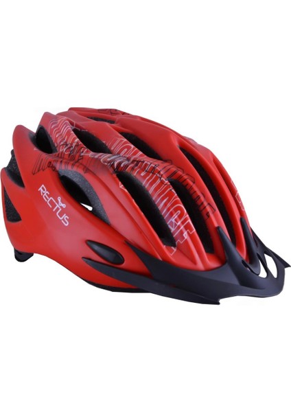 Bisiklet Kaskı Yetişkin Vizörlü - Ledli-Fileli [kırmızı] R-26 [56 - 58 cm / M] Rectus fiyatları