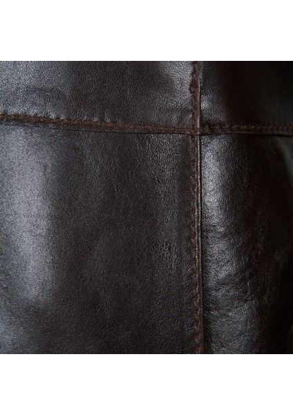 Alenna Kahve Kadın Deri Ceket