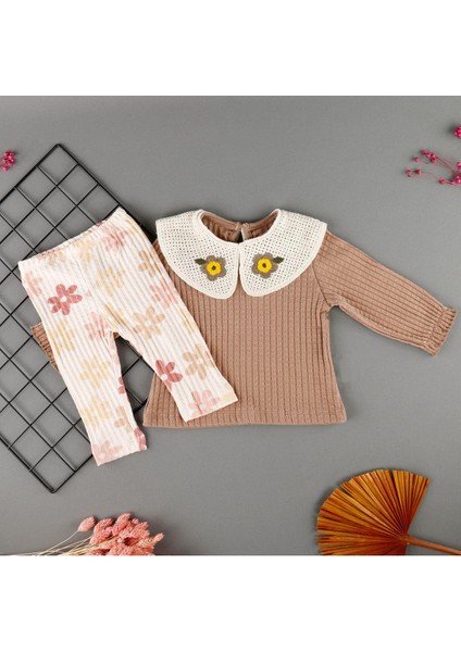 Fisto Yakalı Taytlı 2'li Mevsimlik Kız Takım